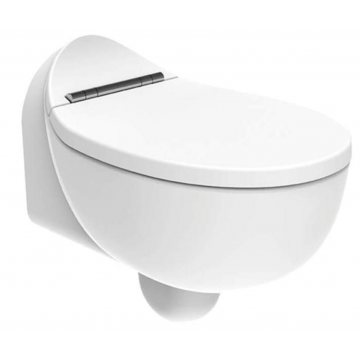 Унитаз подвесной безободковый с биде Creavit FOGLIA FG321-00CB00E-0000 с сиденьем Soft Close